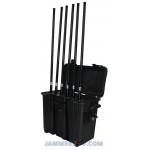 China CT-3086B 135W Portable built-in battery Mobile Phone 6 Bands Pelican Jammer up to 150m for sale