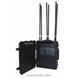 China CT-3088B 205W Portable built-in battery Mobile Phone 8 Bands Pelican Jammer up to 150m for sale