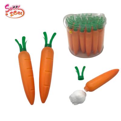 China shaped carrot can bottle sour fruit flavors sour powder candy SZH-112A SZH-112A for sale