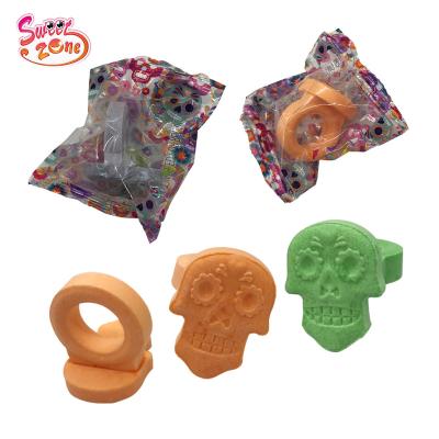 China Happy Halloween Glucose Ring Skeleton Press Glucose Devil Candy for sale