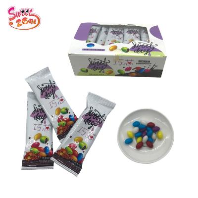 China Rainbow Sugar Coated Chocolate Beans Sweet Candy Ball Crispy Delicious BALL for sale