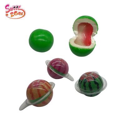 China Fruit Watermelon Shape Center Filled Bubble Jelly Jam Chewing Gum SZG-208-4 SZG-208-4 for sale