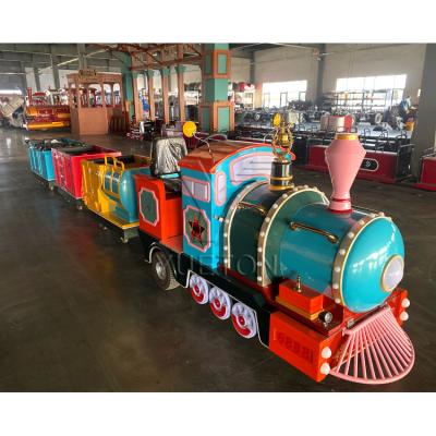 China Children Mini Trackless Train For Sale Electric Amusement Park Kiddie Gold Miners Shopping Mall for sale