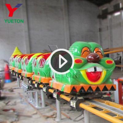 China FRP+steel Fairground Amusement Mini Train Wacky Worm Rollercoaster Kiddie Ride Games Roller Coaster in stock for sale