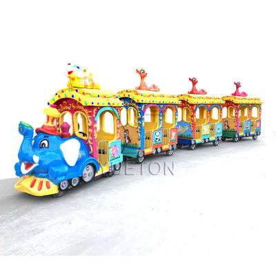 China Wholesale Metal Factory Amusement Park Ride Kids Small Elephant Trackless Electric Train for sale