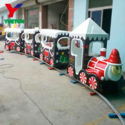 China Theme Park Manege Choo Choo Christmas Mini Electric Train Theme Park Child Carnival Amusement Games for sale