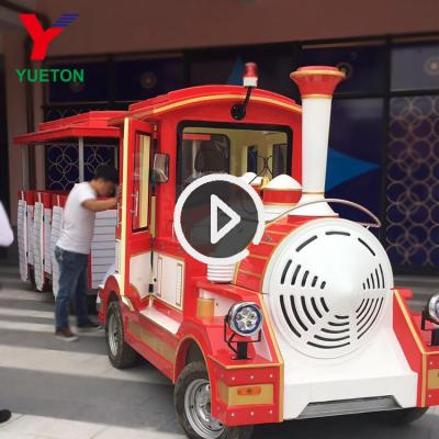 China Cheap Amusement Park Price Amusement Park Mini Electric Trackless Sightseeing Road Tourist Dotto Trains On Sale for sale