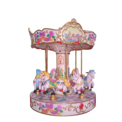 China Kids Mini Theme Park Fairground Amusement Carousel Horse Small Carousel For Sale for sale