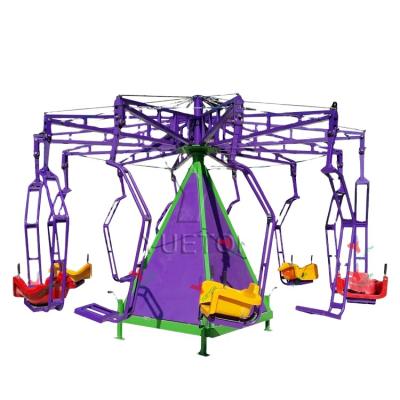 China Amusement Park CE Certified Fairground Portable Attraction Trailer Mounted Chair-O-Plane Manufacture Flying Chair Carnival Ride For Sale for sale