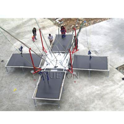 China Without Protective Net Chinese Factory Bungee High Quality Movable Trampoline For Sale On Trailer for sale