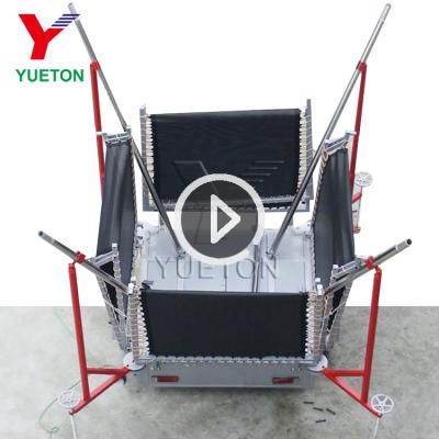 China Without Protective Net Factory Price 2021 New CE Certificated Amusement Equipment 4 People Portable Jump Bungee Mobile Trampoline With Trailer for sale