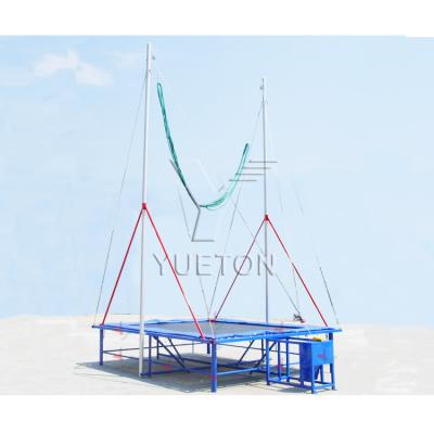 China Without net outdoor single square trampoline bungee jumping protector for sale for sale