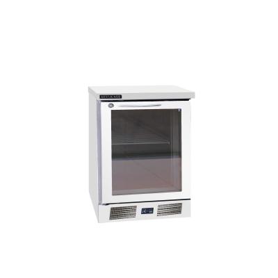 China Commercial Single-Temperature Glass Door Refrigerator for Beverage Mini Bar Freezer Display Cooler with LED Light Stainless Steel Beverage Cabinet Because-60 for sale