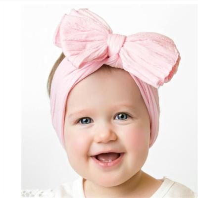 China Nylon Wholesale Baby Headband Custom Baby Hair Bows and Soft Elastic Headbands Babies Hair Accessories for sale