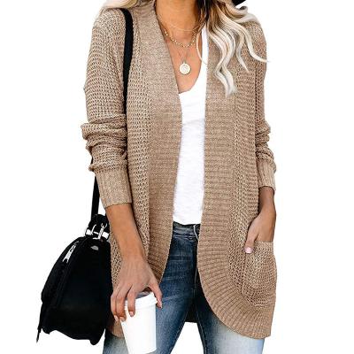 China Long sleeve wholesale stock QUICK DRY plus clothing new big size women's sweaters cardigans women's sweaters pocket for sale