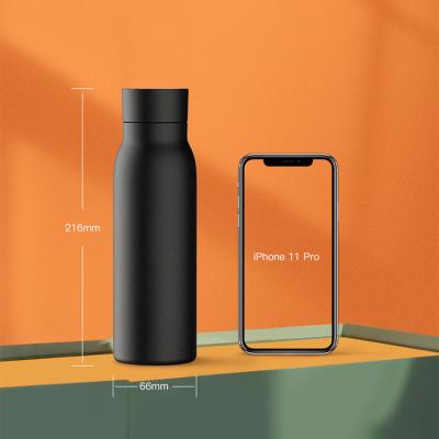 China Viable Factory 500ml Smart Led Temperature Display & Drinkable Reminder Vacuum Bottle Thermal Logo Custom Flask With Plug Tracker APP for sale