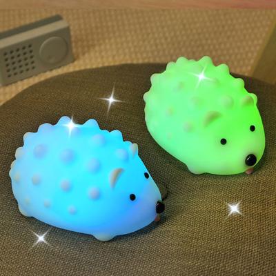 China Babies and Kids Best Selling New Color Changing Hedgehog Night Light Led Induction Creative Smart Home Decor USB Rechargeable Table Lamp for sale