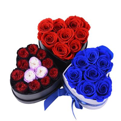 China Wholesale 100% Real Natural Rose Culinan Long Lasting Everlasting Eternal Flower Preserved Forever Rose In Heart Gift Box for sale