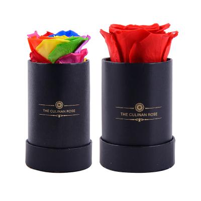 China 100% Culinan low MOQ real rose flower luxury box single rose natural everlasting rose rose for Valentine Day for sale