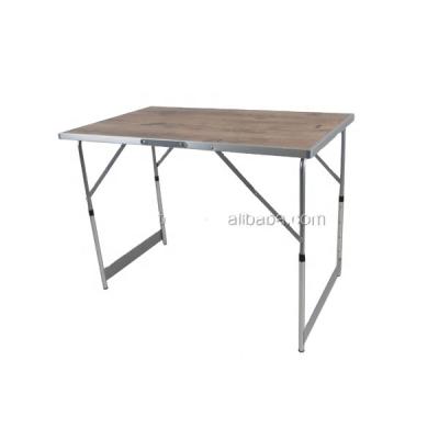 China 1m Modern Height Pine Resin Adjustable Folding Table for sale