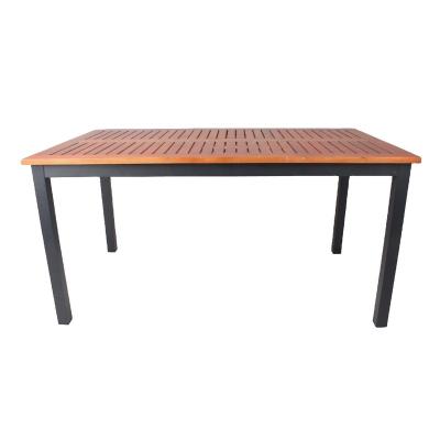 China 1.5m Modern Garden Wooden Dining Table for sale