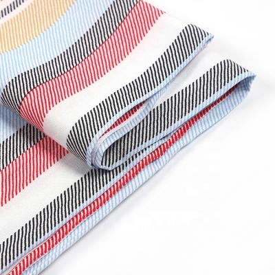 China China Factory Plain Woven Custom Striped Rayon Fabric For Curtain for sale