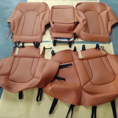 China Business / Factory Source New Design Car Seat Cover Diamond Original Luxury Quilting Custom Fit Leather Car Seat Covers Land Cruiser lc200 for sale