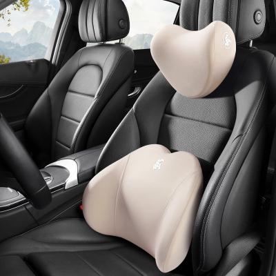 China Business/Breathable Travel Car Neck Seat Rest Support Headrest Lumbar Support Pillow Travel Luxury Cotton Memory Cotton for sale