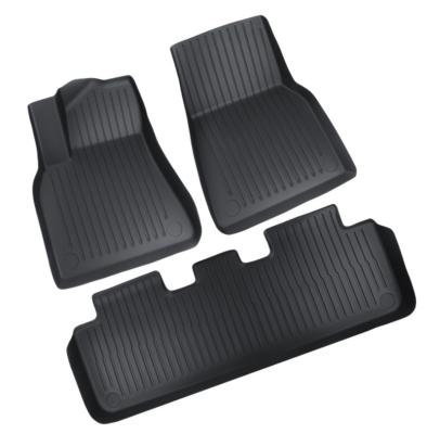 China Sports Tesla Floor Mats For Foreign Trade Official Model/3 Card Deduction All Around Floor Mats Tailbox Mats Wholesale Tape for sale