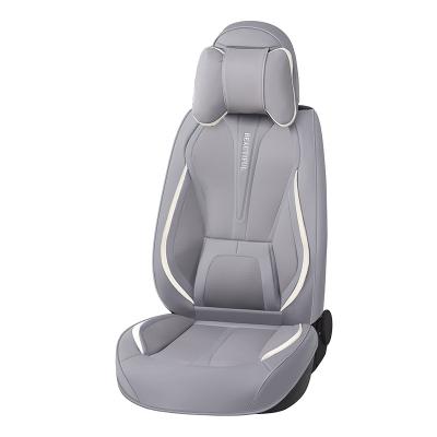 China Full Washable Automotive Interior Suitable Cover Fit Five Seat Cars Upholster PU/PVC Leather For Seasons Design Car Seat Covers for sale