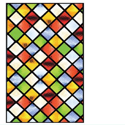 China Self Adhesive Colorful Decorative Frosted Glass Film Electrostatic Privacy Protection Window Stickers for sale