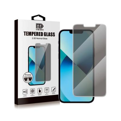 China Full Cover Hd Privacy Anti Spy Peek Cell Film Privacy Screen Protector Tempered Glass For Iphone 13 for sale