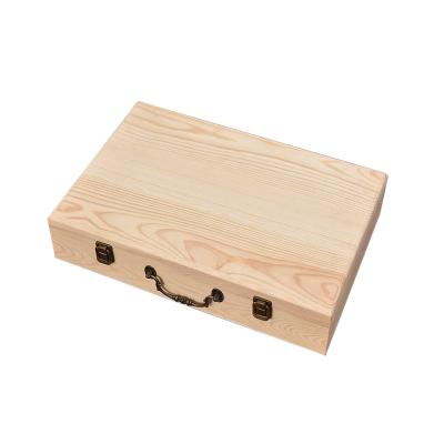 China Handmade Wholesale Handmade Wooden Boxes Pack Wooden Gift Box With Lid For Gift for sale