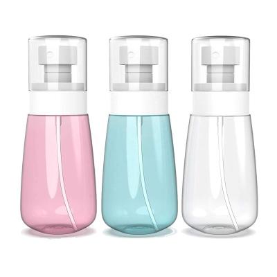 China Fine Essences Biumart Mist Spray Bottle 30 60 80 100ml Travel Size PETG Plastic Transparent Empty Spray Bottle For Skin Care for sale