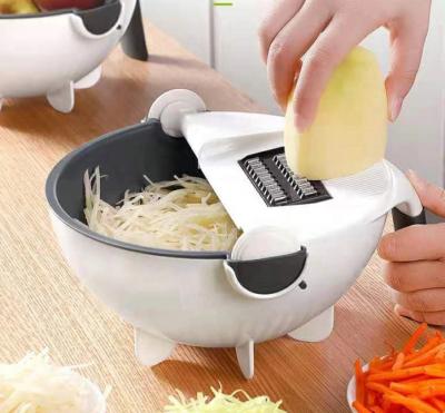 China Household Viable Multifunctional Manual Cutter Cutter Vegetable Slicer 9 in 1 Fruit Cutter Kitchen Vegetable Accessories for sale