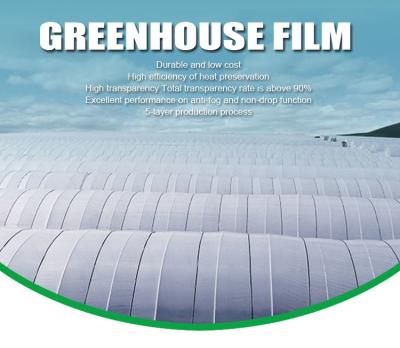 China UV treated 200 micron woven greenhouse cover reinforced fabric greenhouse plastic film for sale