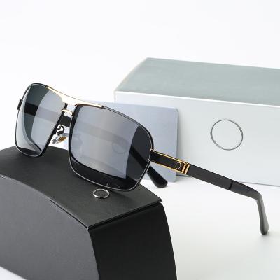 China 2021 Sunlight Metal Square Shaped Polarizer Driving Vintage Sunglasses For Men for sale