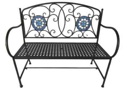 China Modern Handmade Craft Garden Metal Patio Furniture Outdoor Decorative Bench for sale