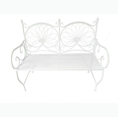 China Outdoor Garden Sofa Iron Garden Bench Metal Banquette Furniture Bench for sale