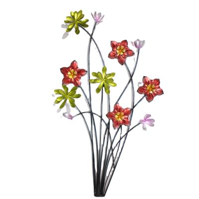 China Minimalist Newart Metal Greenery Garden Art Wall Hanging Decor For Living Room for sale