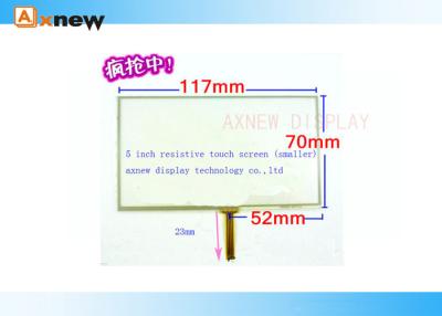 China 5 Inch 4 Wire Resistive Touch Screen Panels For Digital Navigation for sale