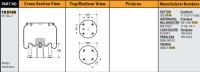 China Air Bellow 1R14-018 Rubber Air Suspension / Truck Spare Parts Alloy Piston 11 10.5-17 A 365 Firestone W01-358-9149 for sale