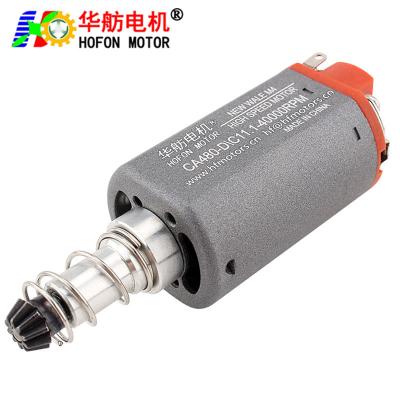 China Hofon HF480SA-7516G Long shaft High Speed 11.1V 40000RPM DC Carbon brush Motor for AEG Gel Blaster Toy Gun zu verkaufen