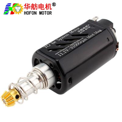 China Hofon HF480VA-7019T Long shaft High Speed 11.1V 31000RPM DC Carbon brush Motor for AEG Gel Blaster Toy Gun zu verkaufen