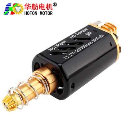 China Hofon HF480WH-7021T-N52 Long shaft High Speed 11.1V 26000RPM DC Carbon brush Motor for AEG Gel Blaster Toy Gun for sale