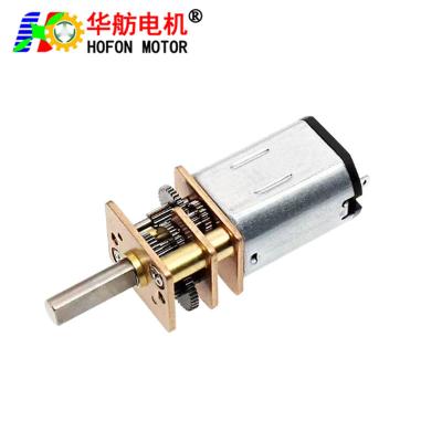 China Hofon Motor GM12-N20VA Low Rpm With Gear Box DC Metal Gear Motor For Smart Home for sale