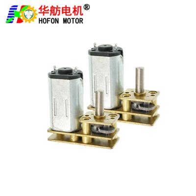 China Hofon Motor GM1024-N30VA 3V 5V 6V 12V DC reduction Metal Gear Motor For Smart Lock for sale