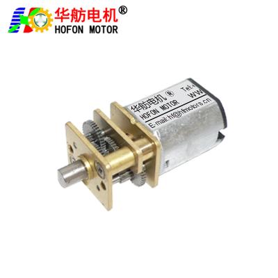 China Hofon Motor GM12-N10VA Mini Electric Reduction Metal DC Gear Motor For Intelligent Robots Toy 3V 5V 6V 12V for sale