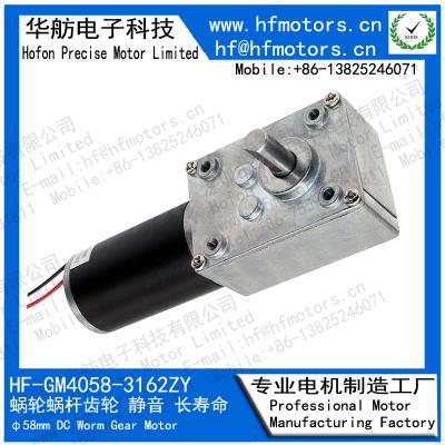 China 24V 2000mA 14RPM Automobile Clutch DC Worm Motor GM4058-3162ZY for sale