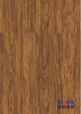 China 1220x183mm Fireproof SPC Plastic Flooring E0 Formaldehyde Ormosia Henryi Padauk GKBM SY-W3008 for sale